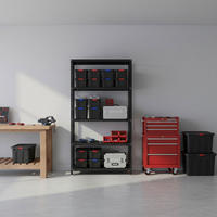 SCHRAUBREGAL PANDA TALL | HxBxT 200x110x40cm | 6 Fachböden | Fachlast 90kg | Anthrazit - Anthrazit, Metall (110/200/40cm) - PROREGAL