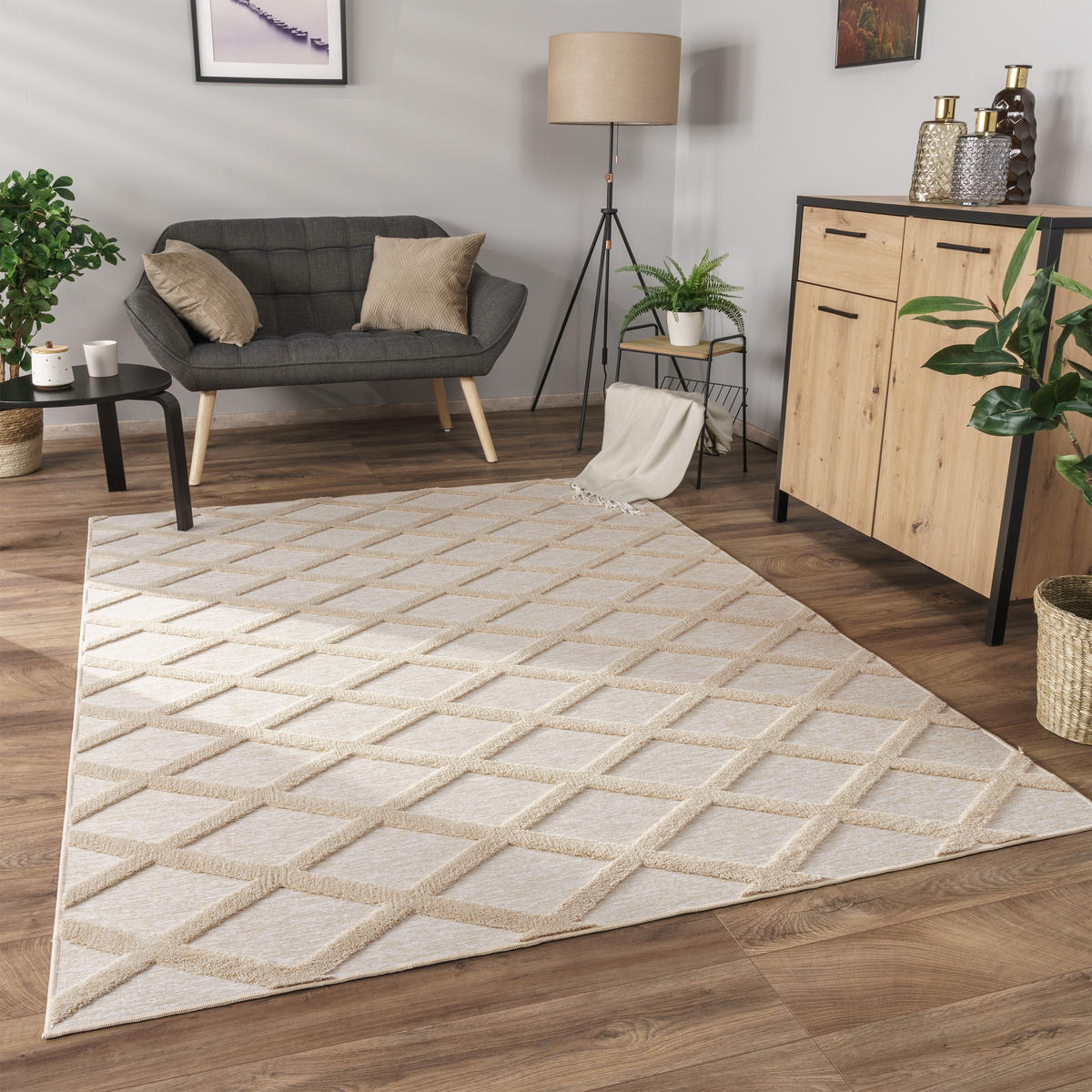 KURZFLORTEPPICH 80/150 cm Utrecht 642 - Beige, Textil (80/150cm) - Paco Home
