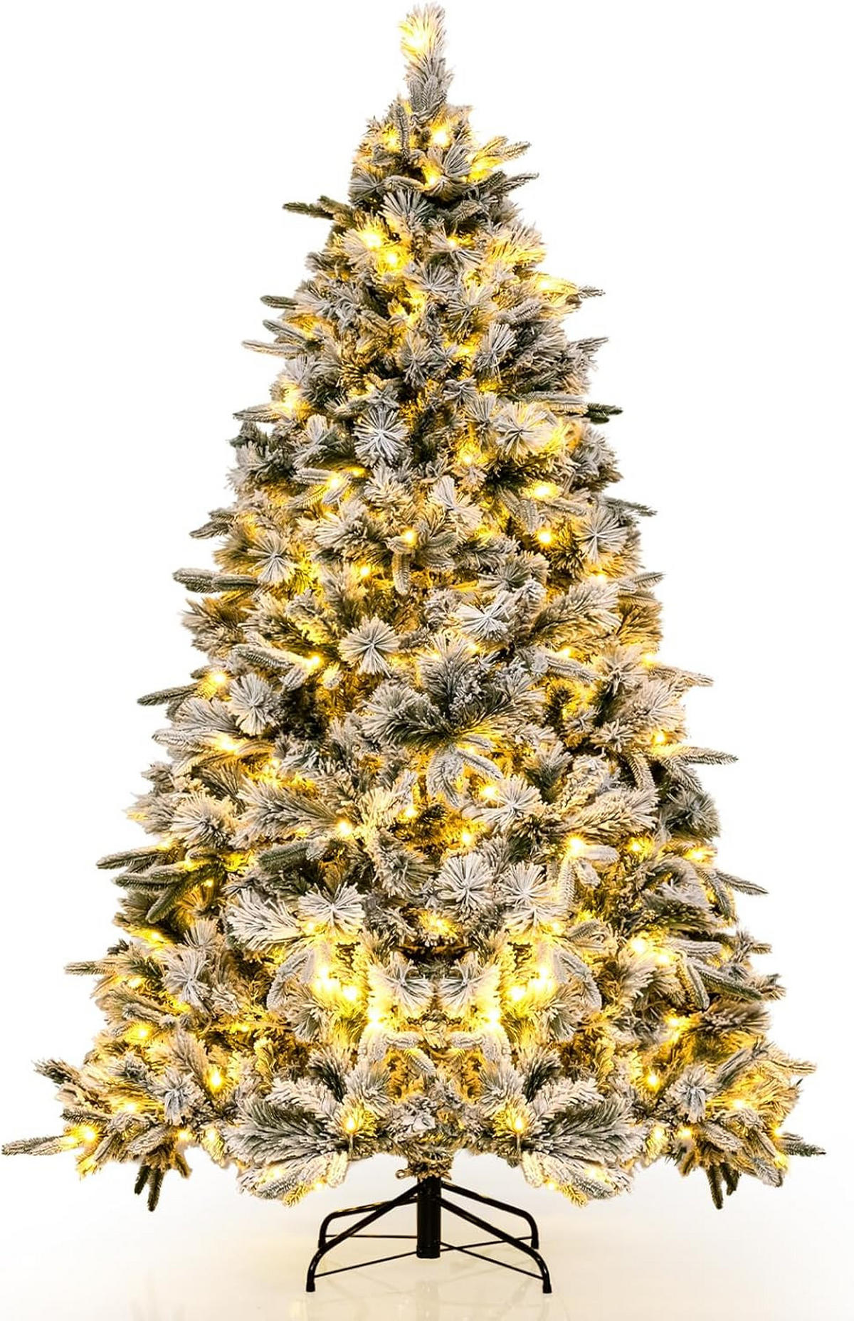 WEIHNACHTSBAUM Beleuchtung Grün - Grün, Kunststoff (186cm) - COSTWAY