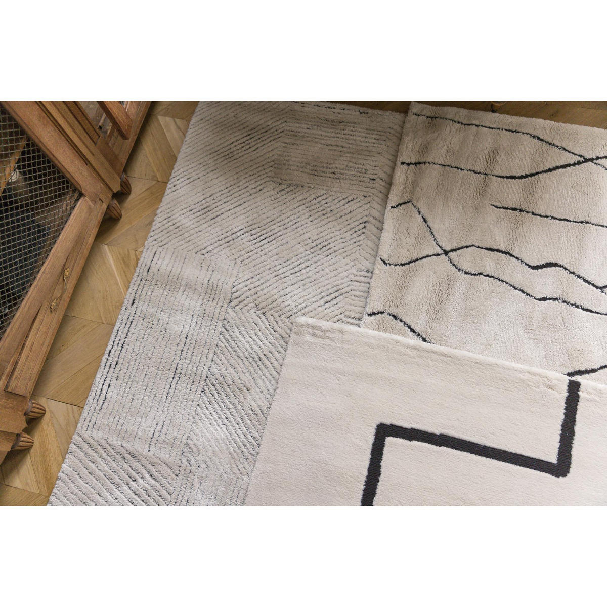 TEPPICH Louisa kaviar 160 x 230 x 2 cm - Schwarz, Textil (160/230cm) - Vivaraise