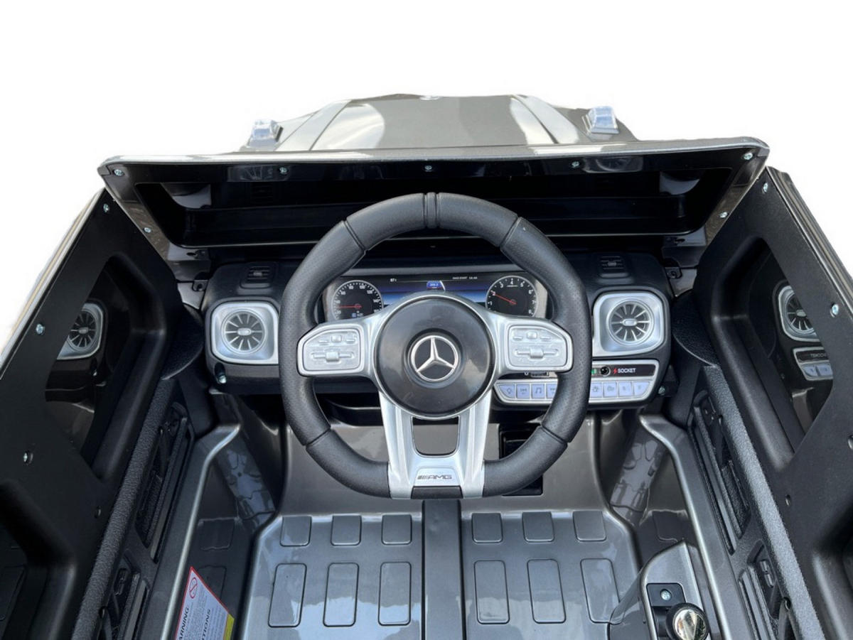KINDER ELEKTROAUTO Mercedes G63 grau - Grau, Kunststoff (106/62/54cm) - TPFLiving