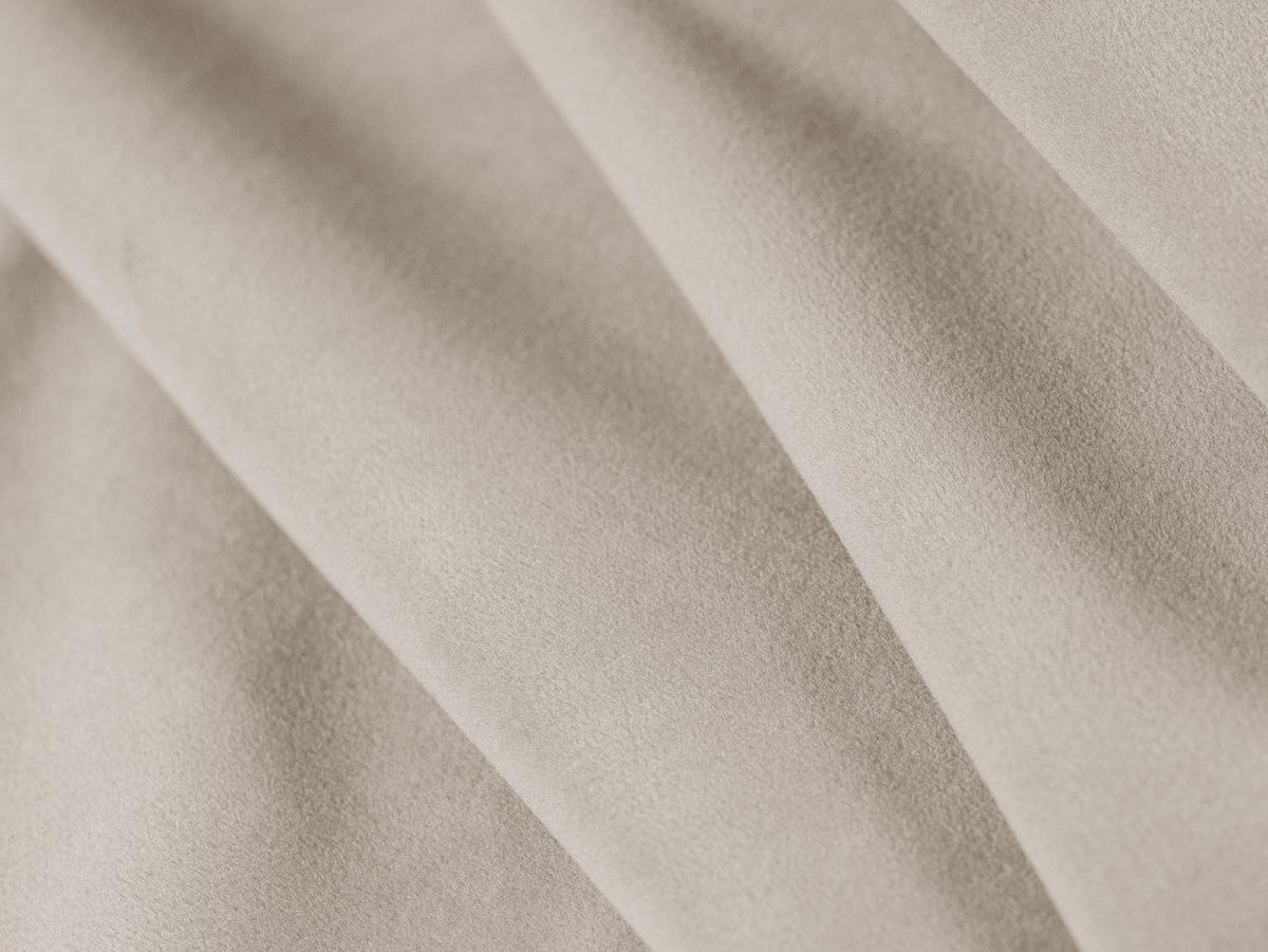 SOFA Torino aus Samt ecru 4 Sitzplätze - Ecru, Textil (250/83/103cm) - Micadoni