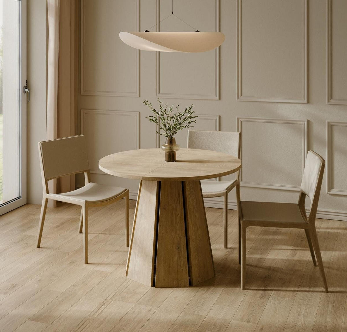 ESSTISCH ausziehbar 100-180 Eiche cremona MORIA - Eiche Artisan, Holzwerkstoff (100/100/76cm) - Compleo24