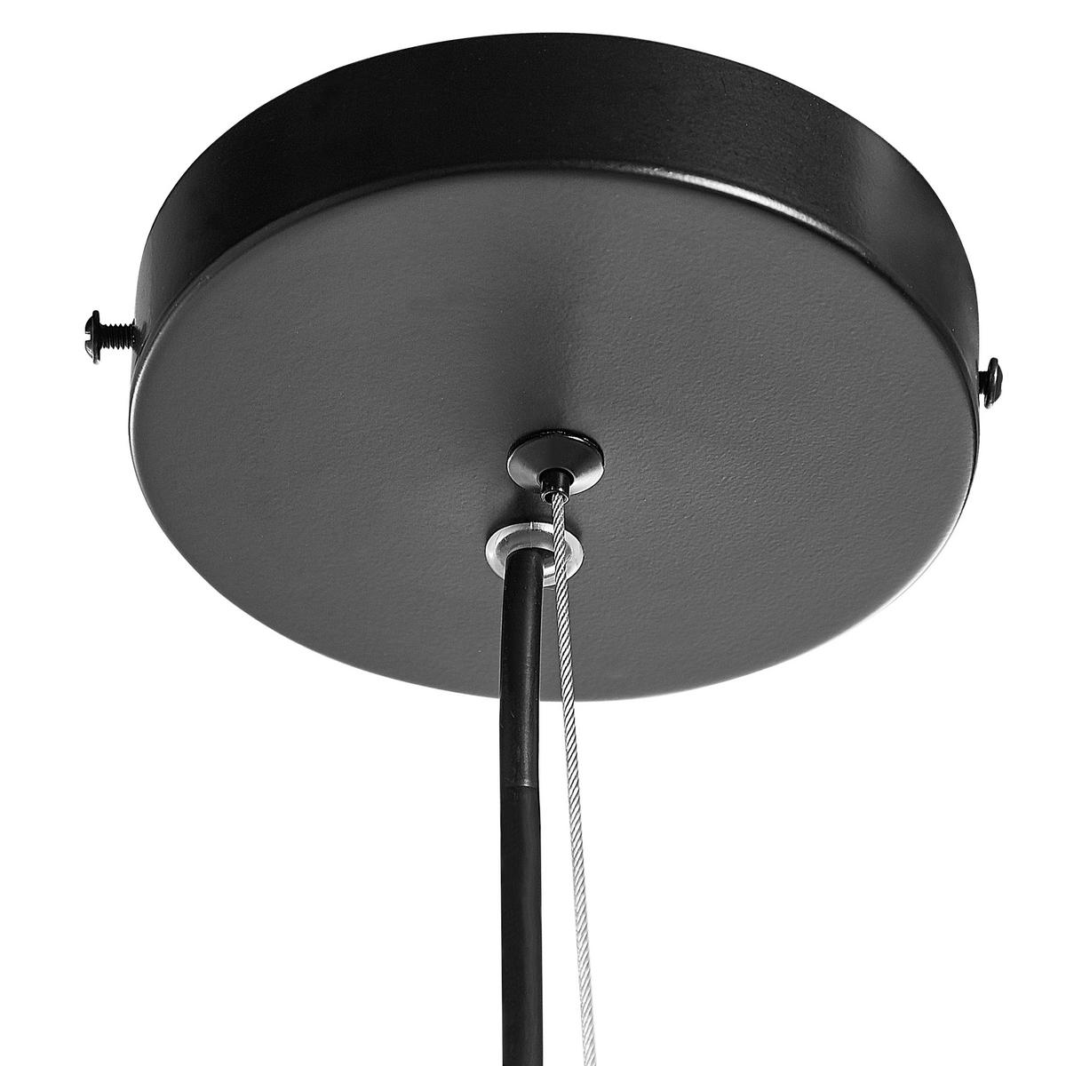 HÄNGELEUCHTE Cremera 74/52/126 cm - Schwarz, Metall (74/52/126cm) - Beliani