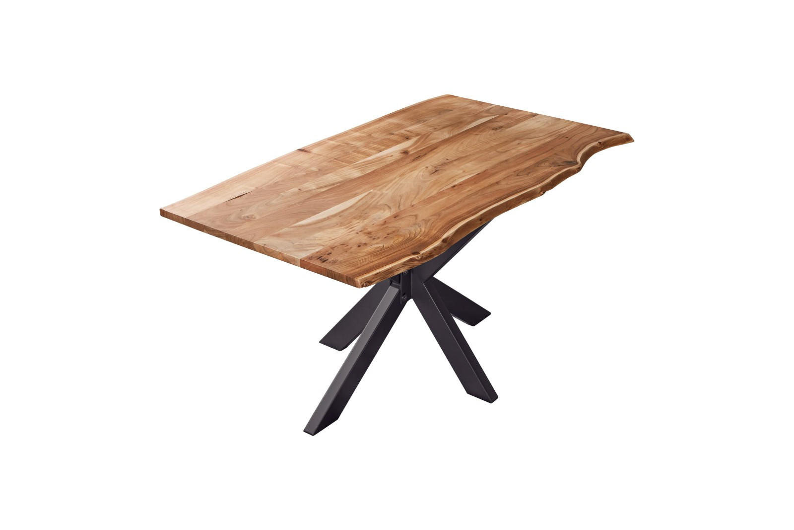 ESSTISCH BENNI - Beige/Schwarz, Holz/Metall (85/160/77cm) - SAM