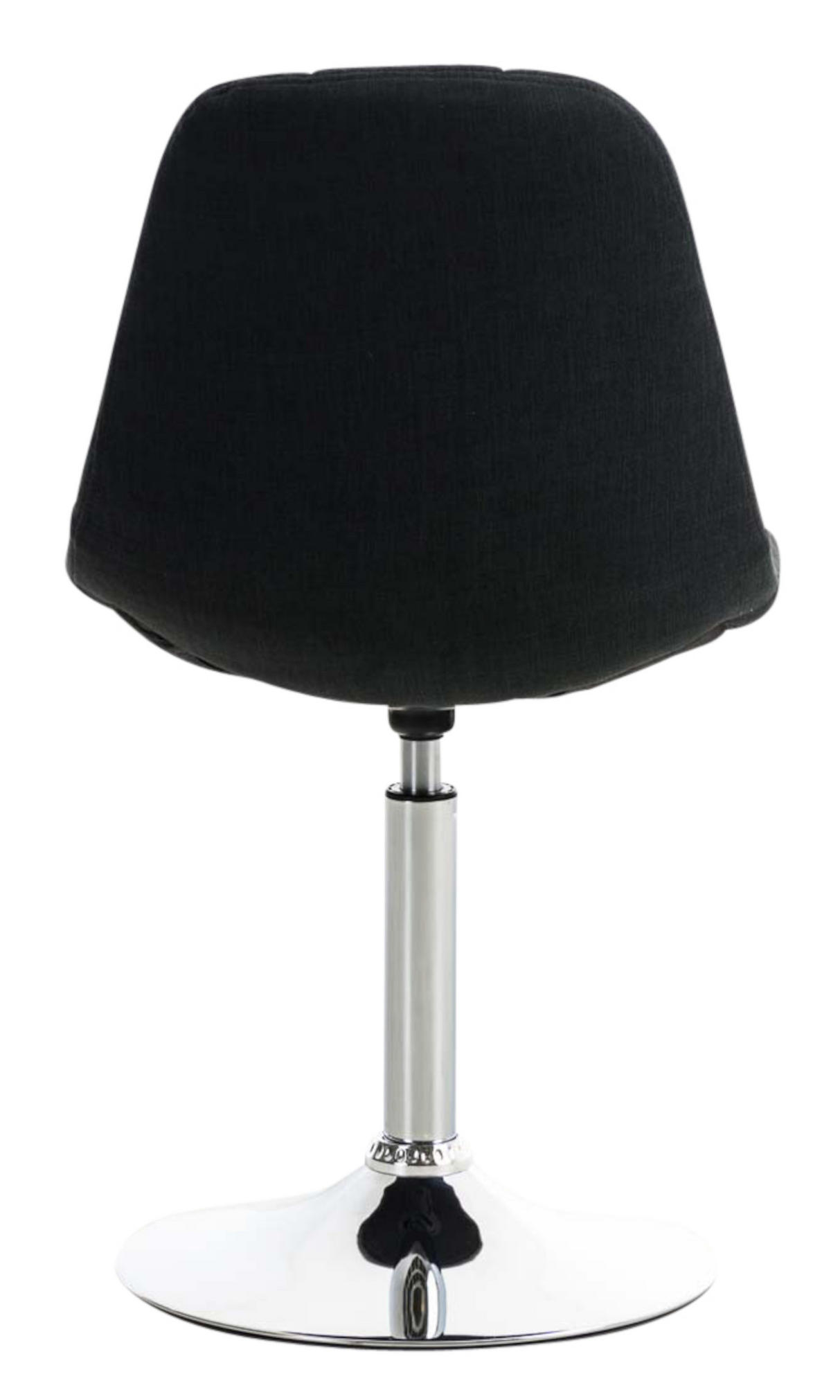 DREHSTUHL 2er Set Stoff schwarz - Chromfarben/Schwarz, Textil/Metall (48/84/52cm) - CLP