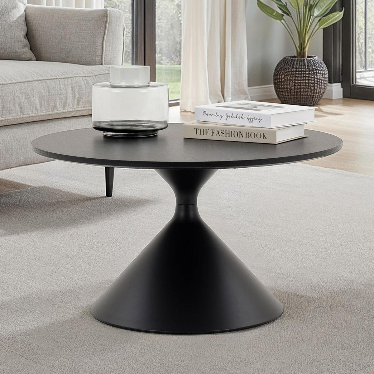 COUCHTISCH ISOMA - Schwarz, Holzwerkstoff (70/70/40cm) - IDIMEX