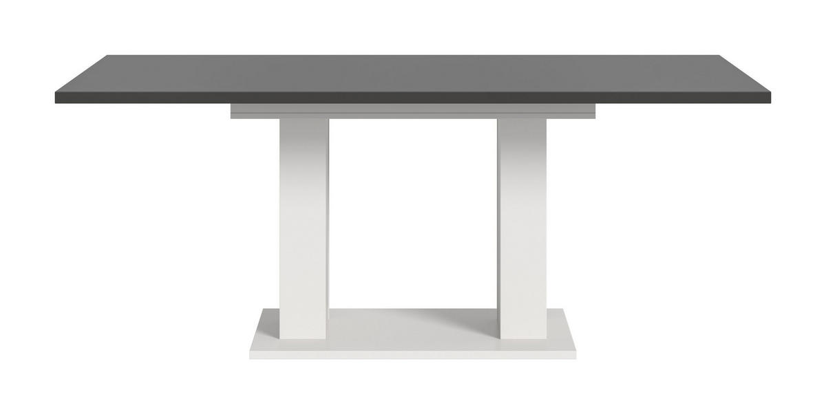 ESSTISCH MOTION (B/H/T: ca. 150/76/90 cm) in Weiß/grau - Weiß, Holzwerkstoff (90/150/76cm)