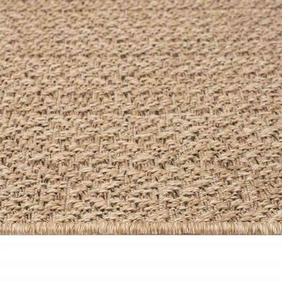 TEPPICH Zizur 240/240 Cm Jute-Optik Indoor Und Outdoor - Braun, Kunststoff (240/240cm) - vidaXL