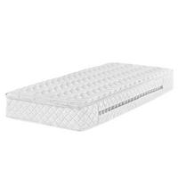 TASCHENFEDERKERNMATRATZE Memory Faom mittelfest 90/200/24 cm Glory - Weiß, Textil (90/200cm) - Beliani