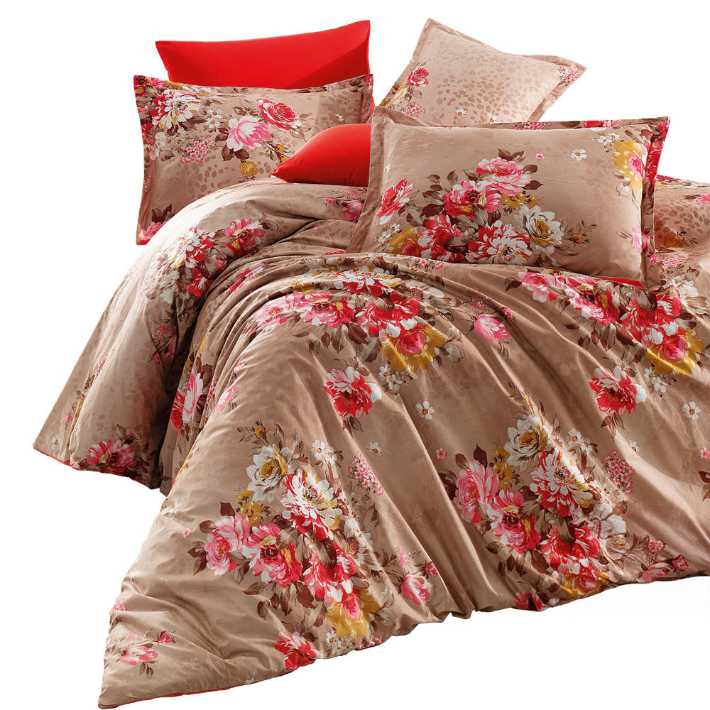 BETTWÄSCHE 4-teilig 200/220 cm IREM - Braun, Textil (200/220cm) - ROLFNERS