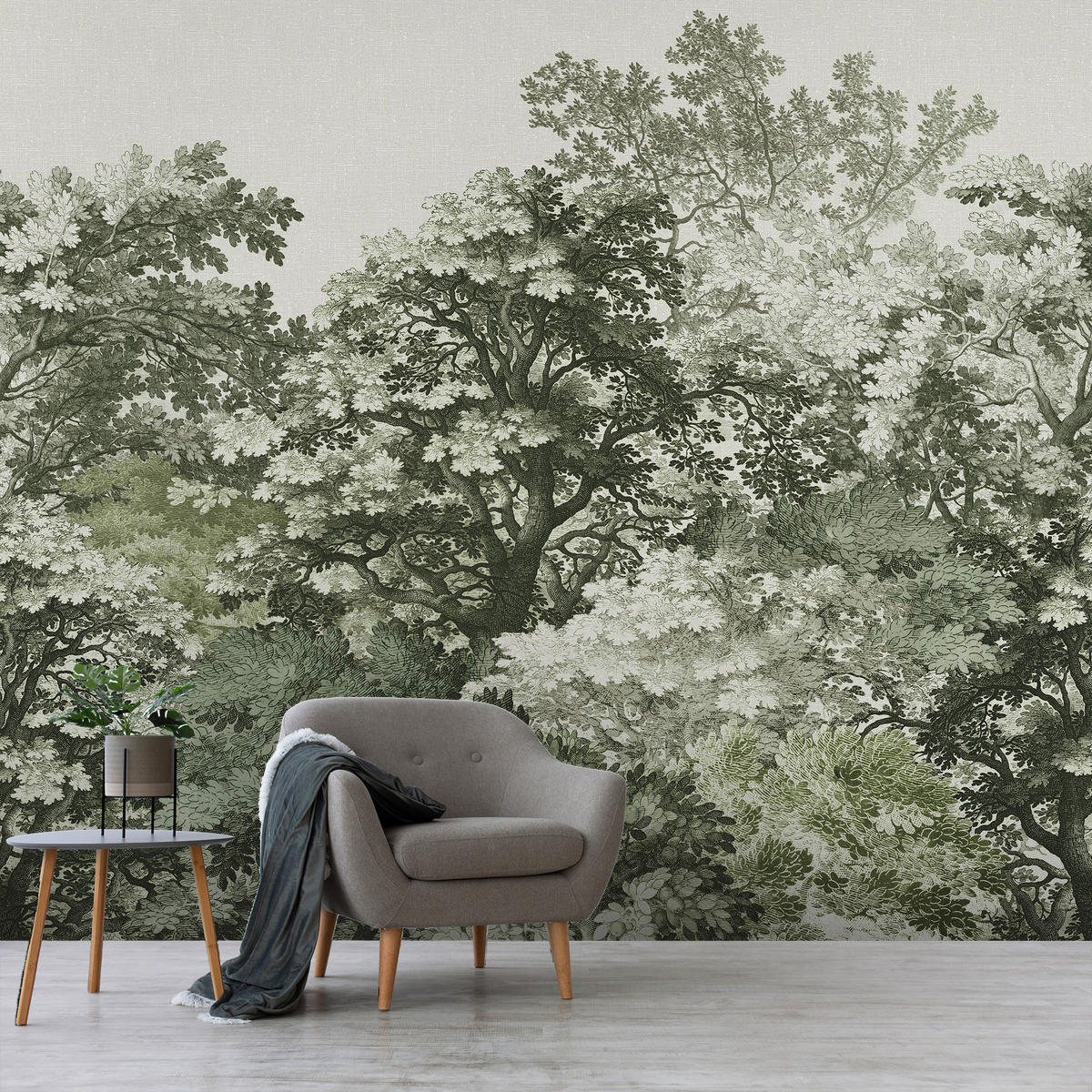 FOTOTAPETE Forest - Braun, Papier/Kunststoff (280/0.1cm) - Art for the Home