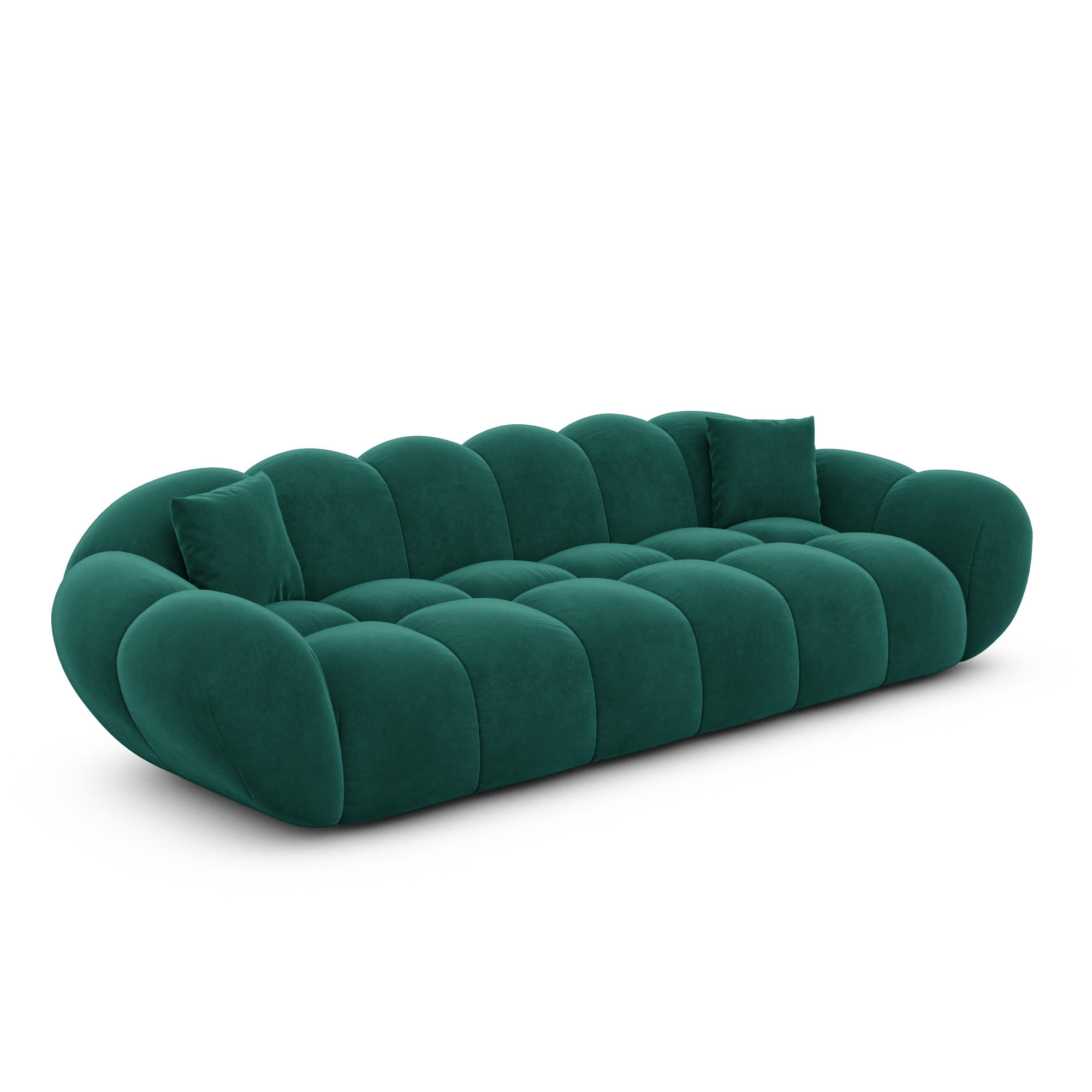 Varoyal 4-Sitzer-Sofa Smaragdgrün 265x70x93 cm