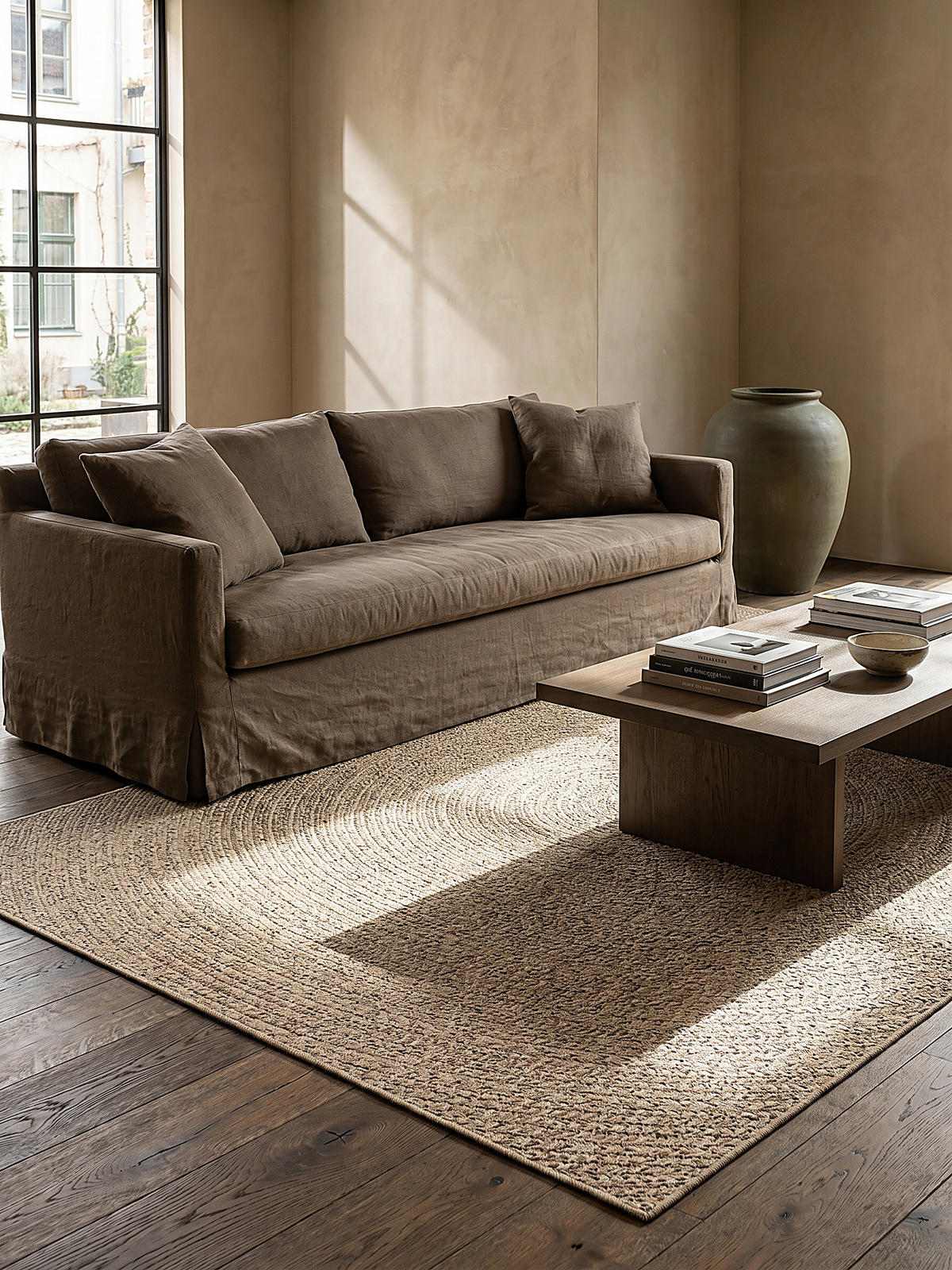 FLACHWEBTEPPICH Berber CORDEV Polypropylen Natur 160 x 230 cm - Beige, Textil (160/230cm) - KADIMA DESIGN