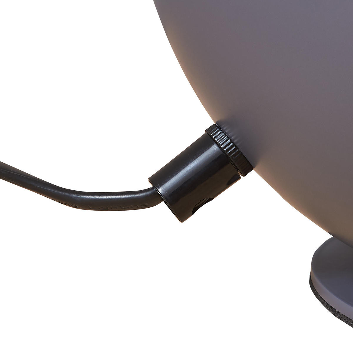 STOLNÍ LAMPY Lukkodso - šedá, kov (20/20/20cm) - lux.pro