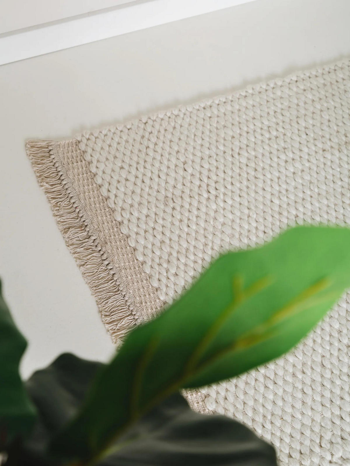 WOLLTEPPICH Lana Cream 70x200 cm - Creme, Textil (70/200cm) - benuta Pure