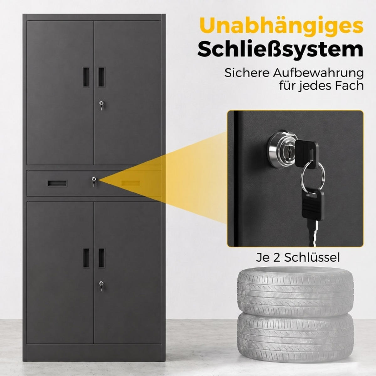 KOMBINATIONSKOFFER – 180 cm – Schwarz - Schwarz, Metall (40/180/75cm) - DCA