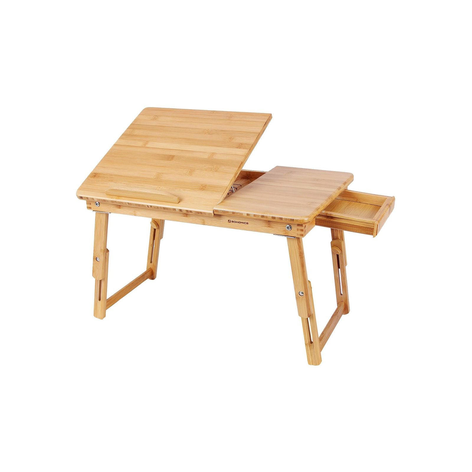 Hansiro Laptoptisch Eukalyptusholz 5.3x35x55 cm