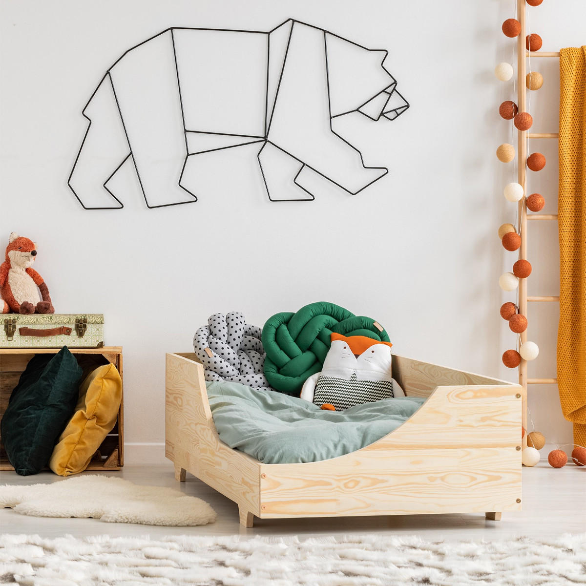 POSTEL 90/200 Tonio Přírodní dřevo - hnědá, dřevo (90/200cm) - Petits-meubles