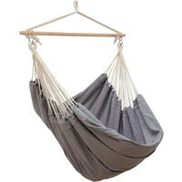 XXL-HÄNGESESSEL bis 150kg, 185/130cm, Grau - Grau, Textil (130/155/185cm) - Amanka