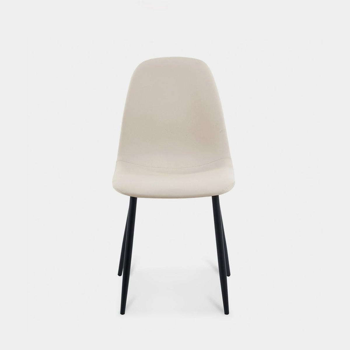 ESSZIMMERSTUHL Elia Beige 44 cm x 84 cm 4er-Set - Beige, Leder (44/84/52cm) - Klast Home