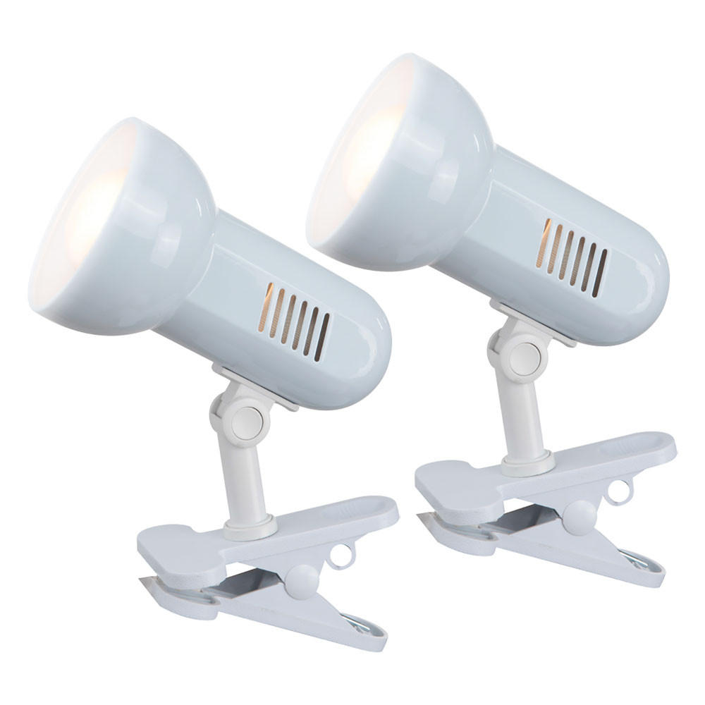 TISCHLEUCHTE Basic Metall Weiß - Weiß, Metall (15.5/16/21cm)