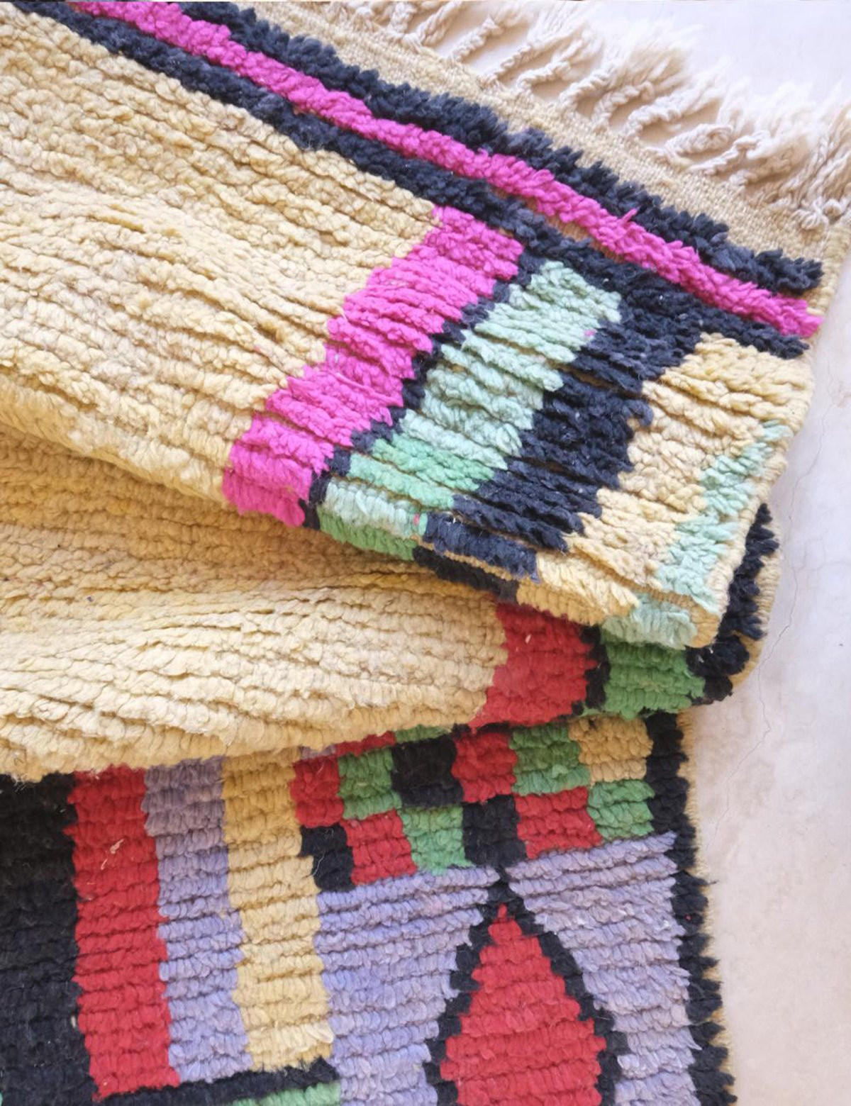 BERBERTEPPICH aus reiner Wolle 175x 247 cm - Multicolor, Naturmaterialien (175/247cm) - AFK Living