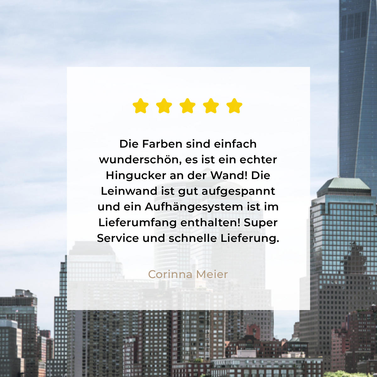 LEINWANDBILD New York - Freiheitsstatue - Wasser Gemälde 60x40 cm - Hellblau, Textil (60/40cm) - MuchoWow