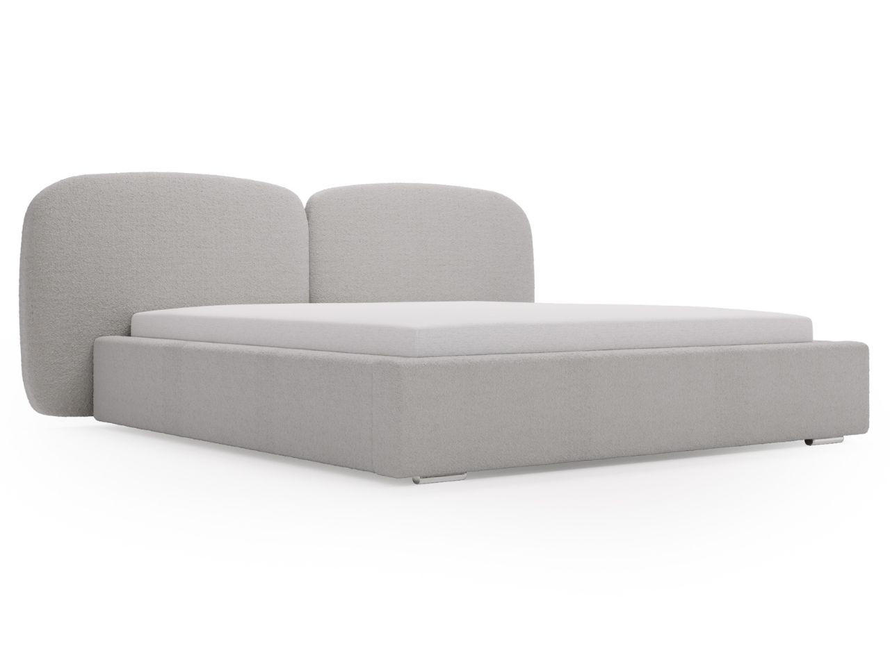 POLSTERBETT Palermo 200x200 Hellgrau - Hellgrau, Textil (200/200cm) - Graingold