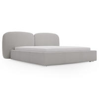 POLSTERBETT Palermo 200x200 Hellgrau - Hellgrau, Textil (200/200cm) - Graingold