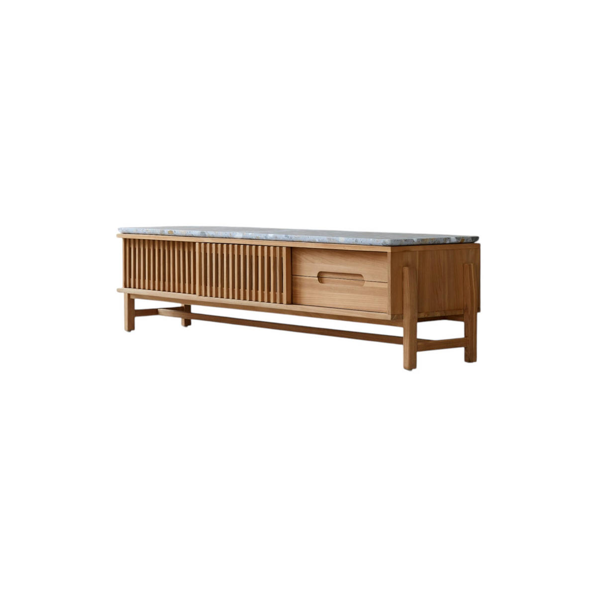 TV-SCHRANK Isaure Natur aus Teak - Naturfarben, Holz (175/45/45cm) - Tikamoon