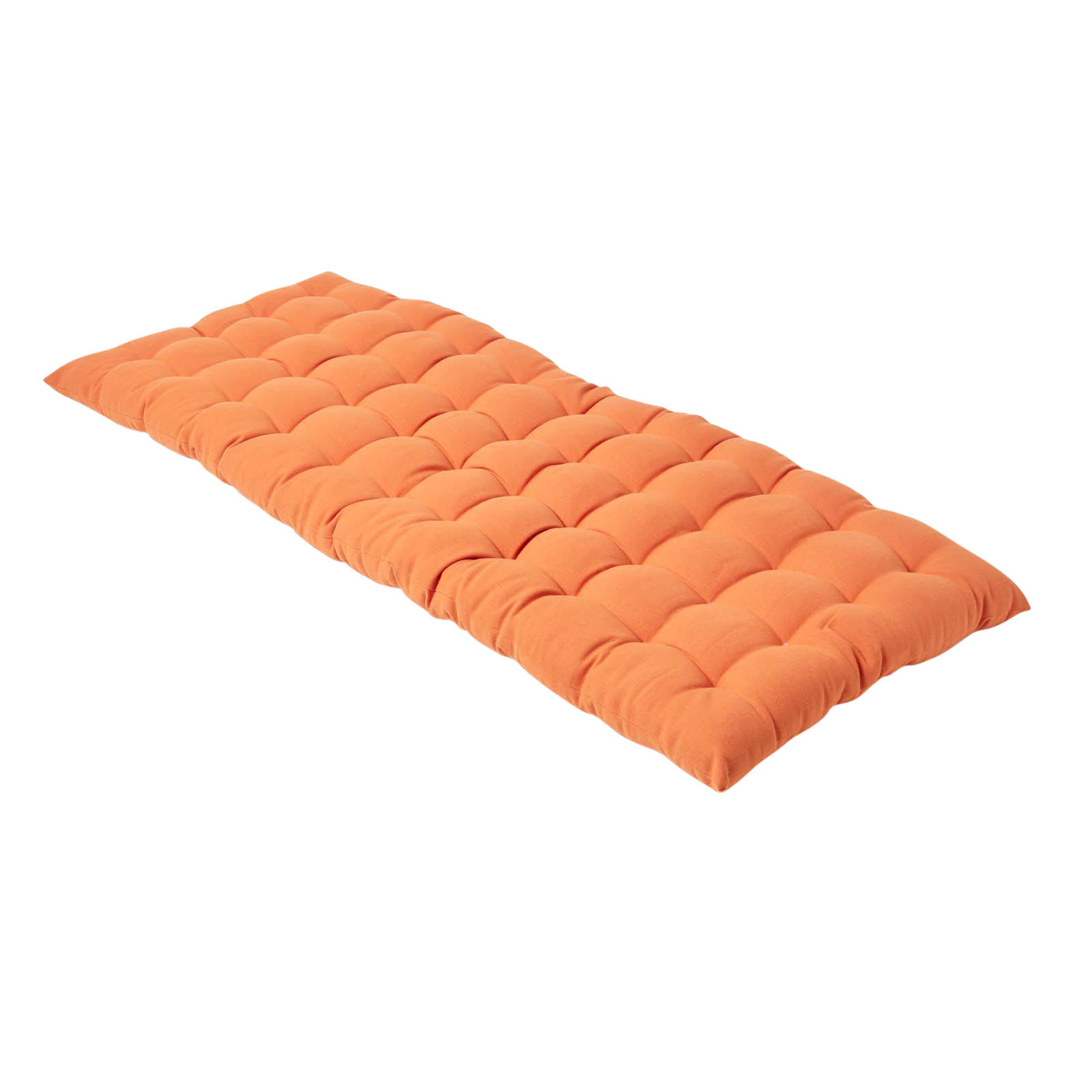 BANKAUFLAGE 2-Sitzer orange 108/42/5 cm - Orange, Textil (108/42/5cm) - Homescapes