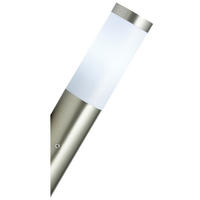 AUSSEN-WANDLEUCHTE Fackel Edelstahl Silber - Silberfarben, Metall (7.8/36.5/7.8cm)