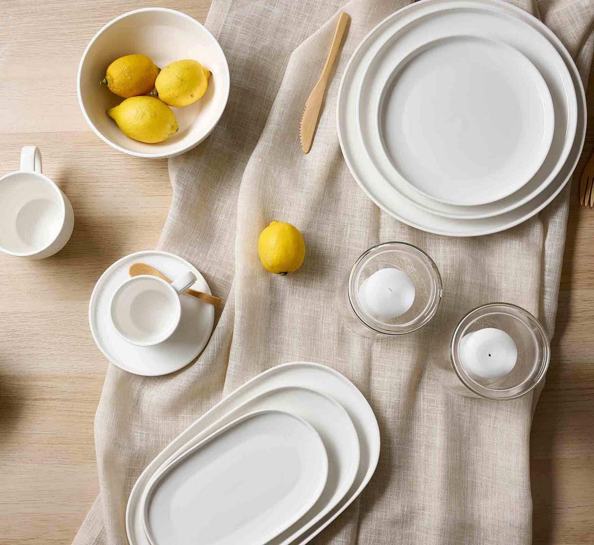 KOMBISERVICE Kelly weiß 24er Set - Weiß, Keramik (1/1/1cm) - Ritzenhoff Breker