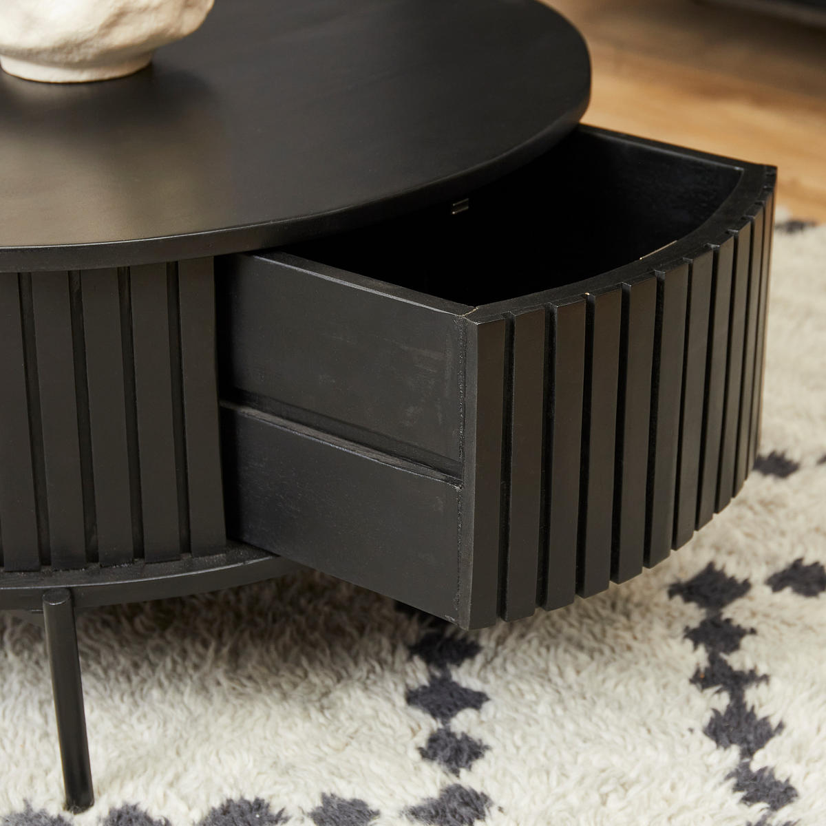 COUCHTISCH Madison Schwarz 80/80/40 cm - Schwarz, Holz (80/80/40cm) - Starfurn