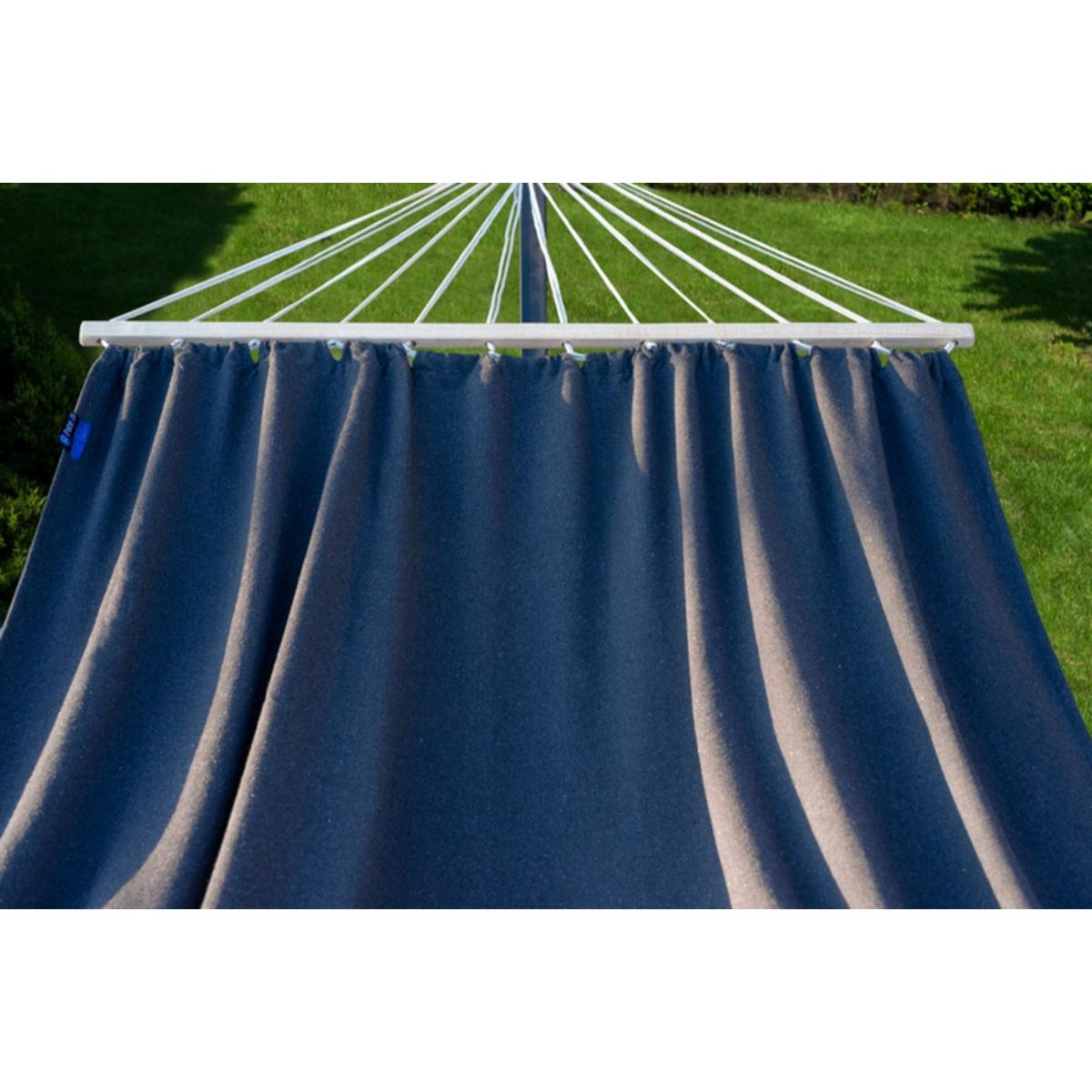 HÄNGEMATTE mit Gestell, 2 Personen, Stabhängematte, XXL, 200 kg, Metall, Grey, einfache Montage - Grau, Metall (370/130/120cm) - Potenza