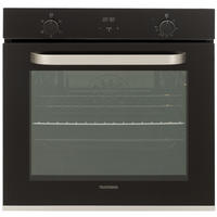EINBAUBACKOFEN, autark, 73 Liter Volumen, 60 cm Backofen, 5 Betriebsarten, Edelstahl, Umluft/Ober-Unterhitze, einfache Reinigung, B-OV-75-A-I - Schwarz, Metall (59.5/59.5/57.5cm) - Telefunken