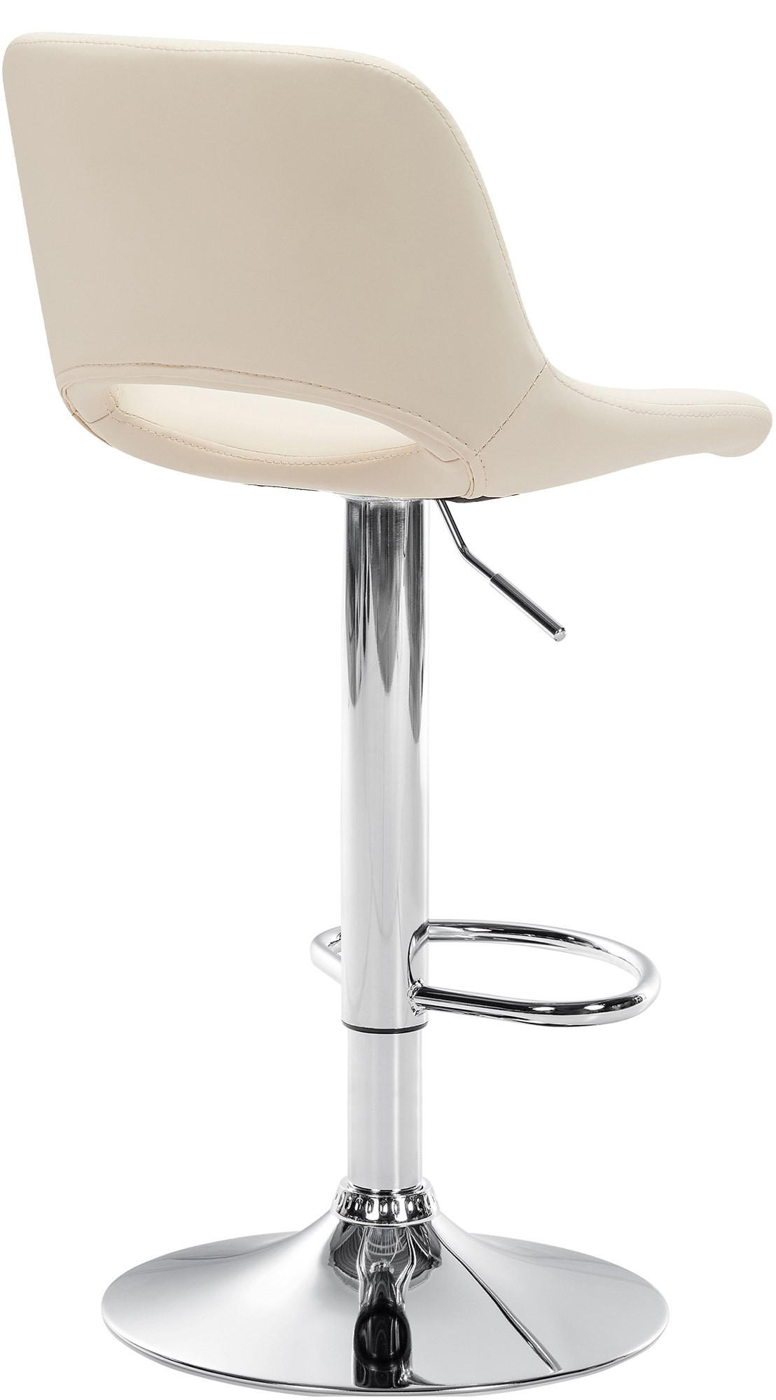 BARHOCKER Lederlook creme - Creme, Textil (42/86/46cm) - CLP