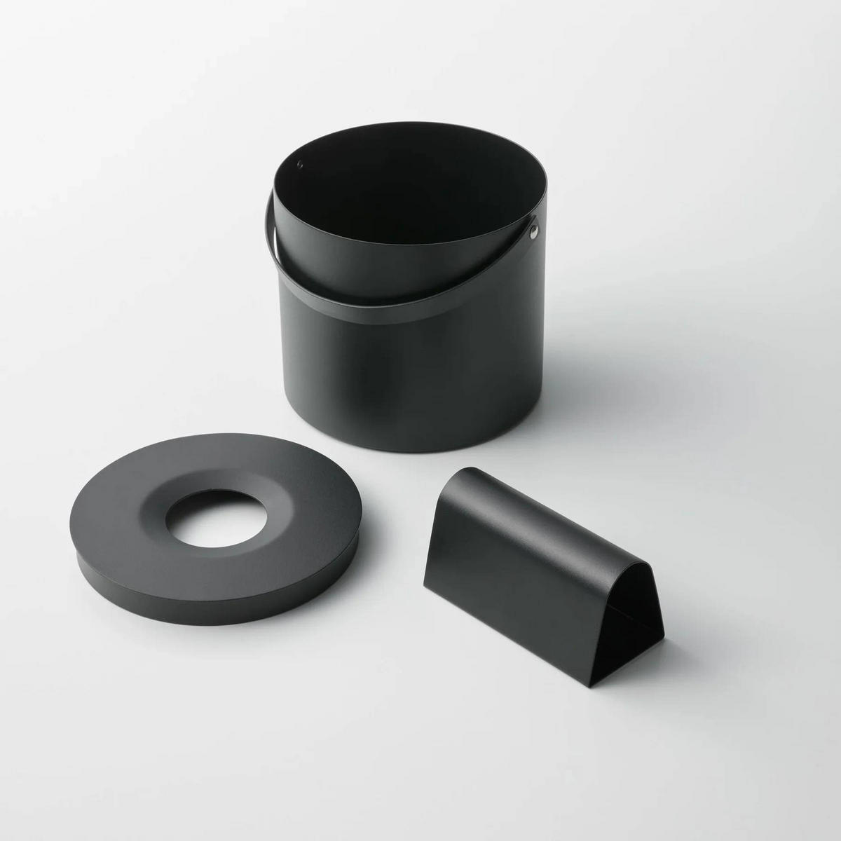 KOSMETIKTUCHSPENDER Tower 1704 Schwarz Metall 14/17/17 cm - Schwarz, Metall (17/17/14cm) - Yamazaki