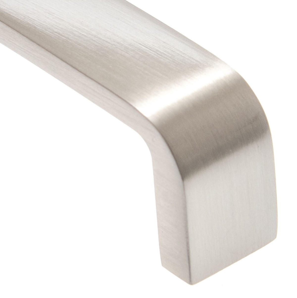 MÖBELGRIFF BA 128mm Griffe Küche abgerundet Küchengriff Edelstahloptik - Edelstahlfarben, Metall (1.9/2.9/13.5cm) - Livingpoint24