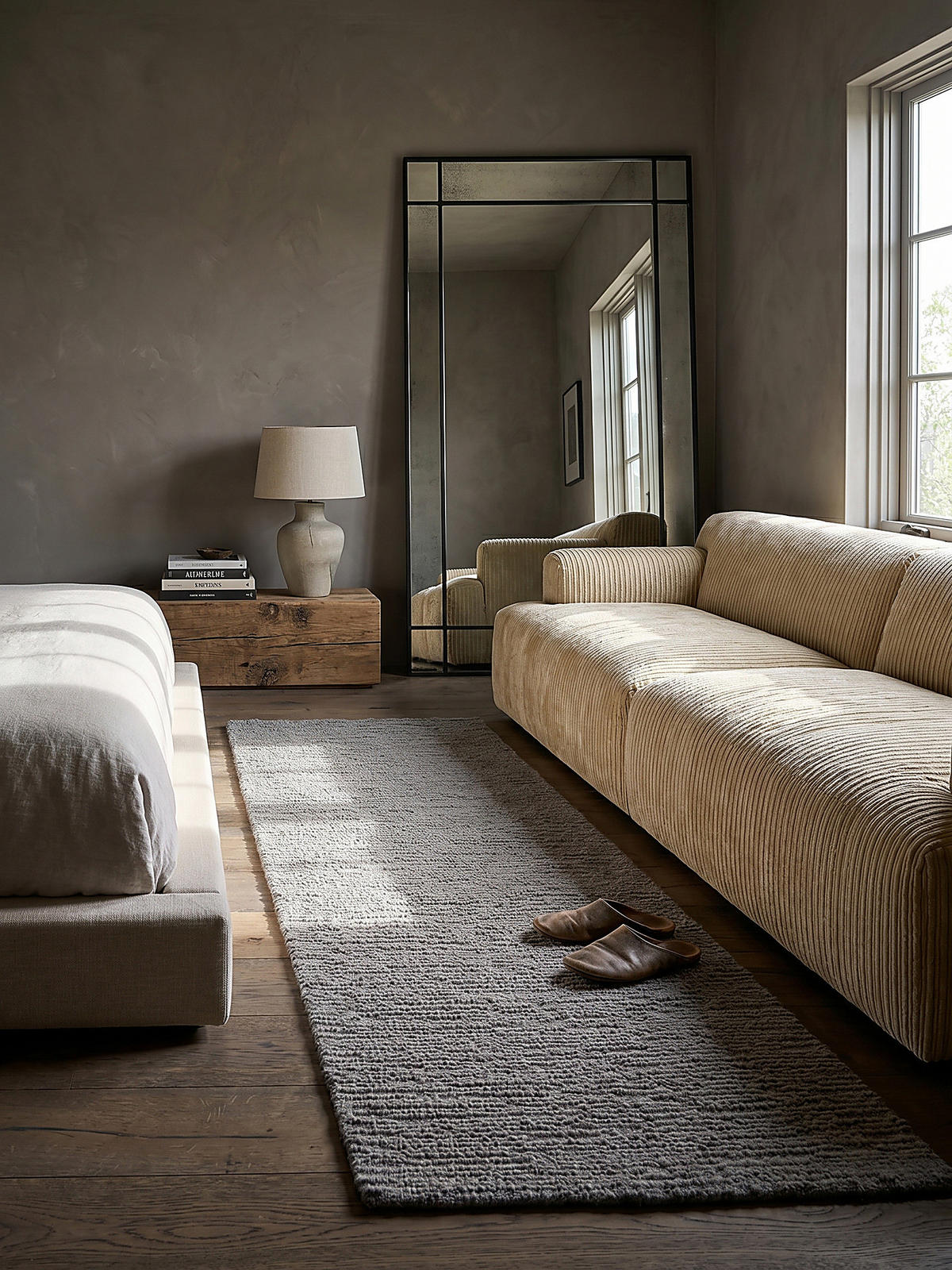 WOLLTEPPICH ALNE, einfarbig, Grau, 80 x 230 cm - Grau, Textil (80/230cm) - KADIMA DESIGN