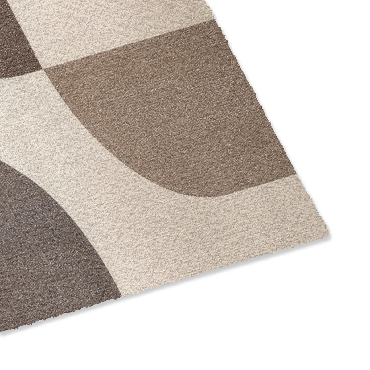 FUSSMATTE Geometrisch - Gewebte Struktur - Modern Fußabtreter 60x40 cm - Beige, Kunststoff (60/40cm) - MuchoWow