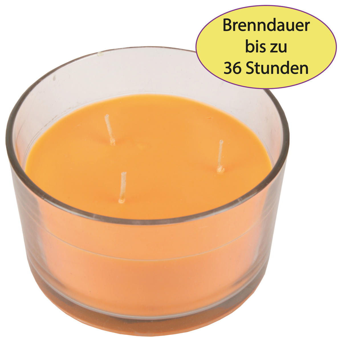 DUFTKERZE "Cocktail Edition" Sex on the Beach - Orange, Naturmaterialien (13/8cm)