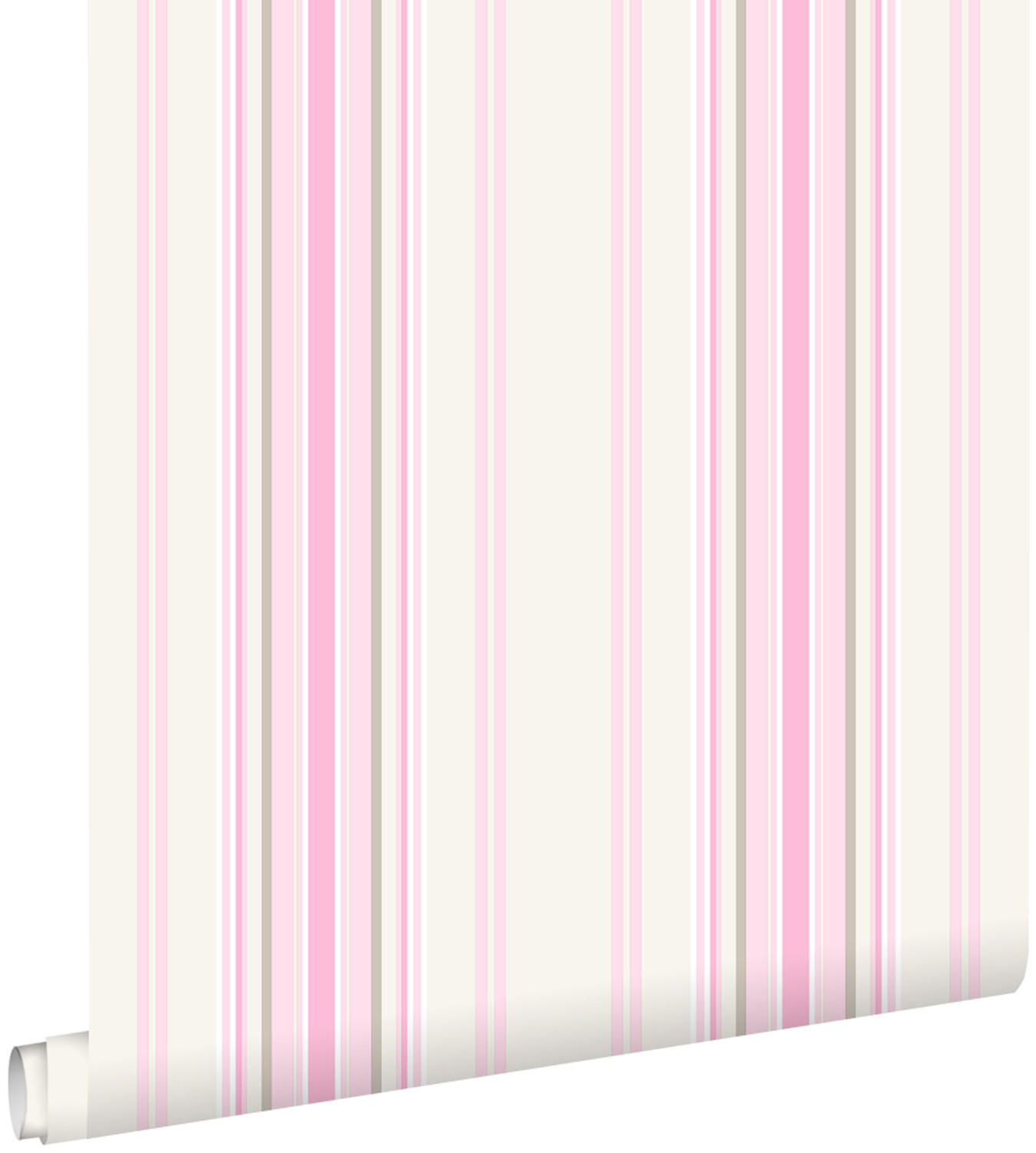 TAPETE Streifen 53 cm x 10.05 m - Pink, Papier (53/0.1cm) - ESTAhome