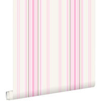 TAPETE Streifen 53 cm x 10.05 m - Pink, Papier (53/0.1cm) - ESTAhome