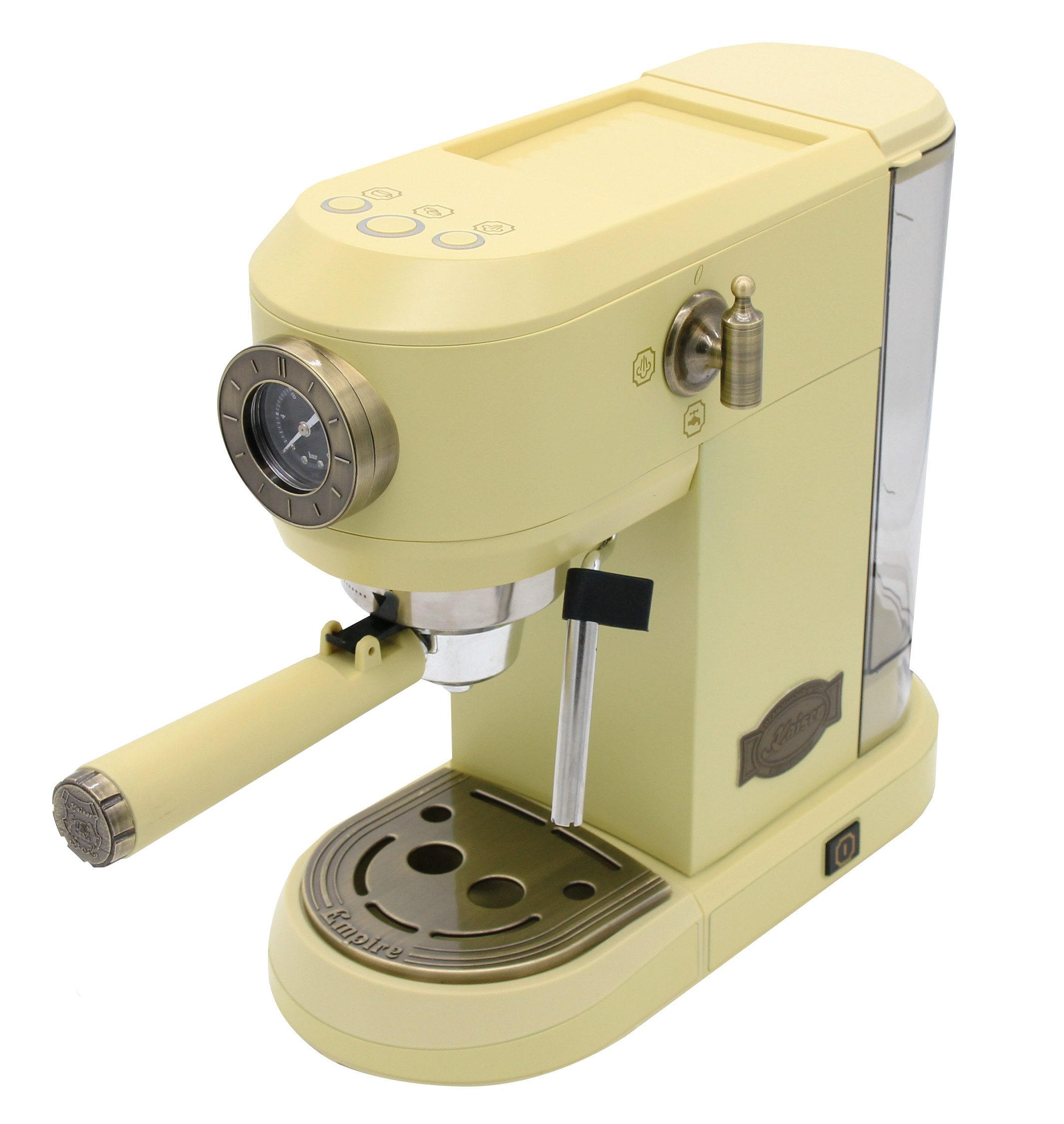 KAFFEEMASCHINE KA 2005 ElfEm, Elfenbein, 19 bar, Siebträger-Espressomaschine - Beige, Metall (14.5/31/29.5cm) - Kaiser Küchengeräte