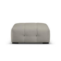 POUF Kendal aus Samt dunkelgrau - Dunkelgrau, Textil (104/45/72cm) - Micadoni