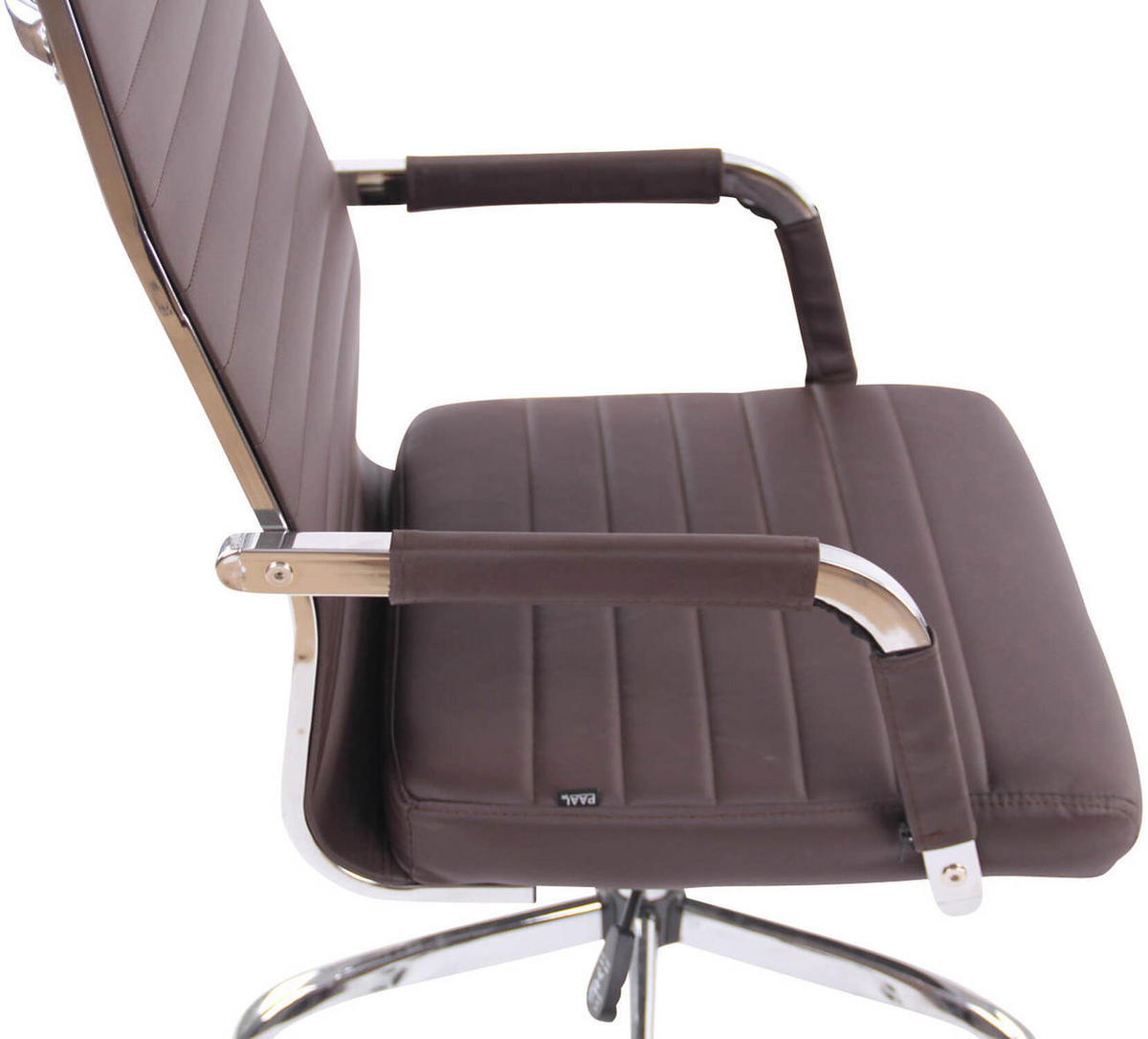 BÜROSTUHL Amadeus, Kunstleder Braun - Braun, Textil/Metall (51/106/63cm) - TPFLiving