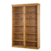 REGALWAND - Kiefer massiv - Typ A - Kieferfarben, Holz (148/223/37cm) - home24