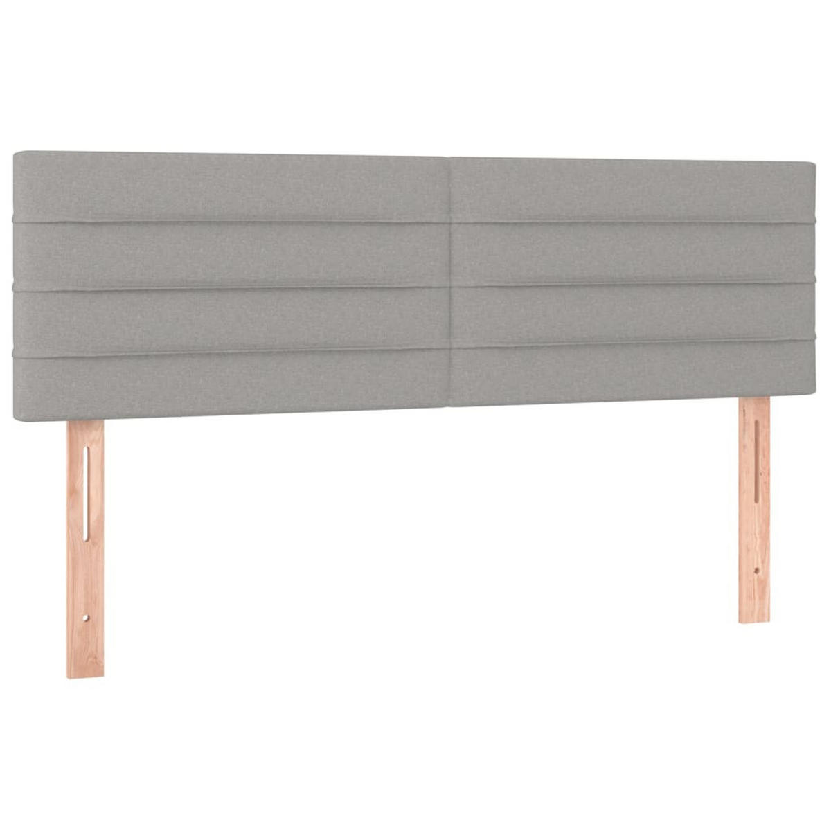 BOXSPRINGBETT 140/200 Cm Grau Gewebe - Grau, Textil (144/203cm) - vidaXL